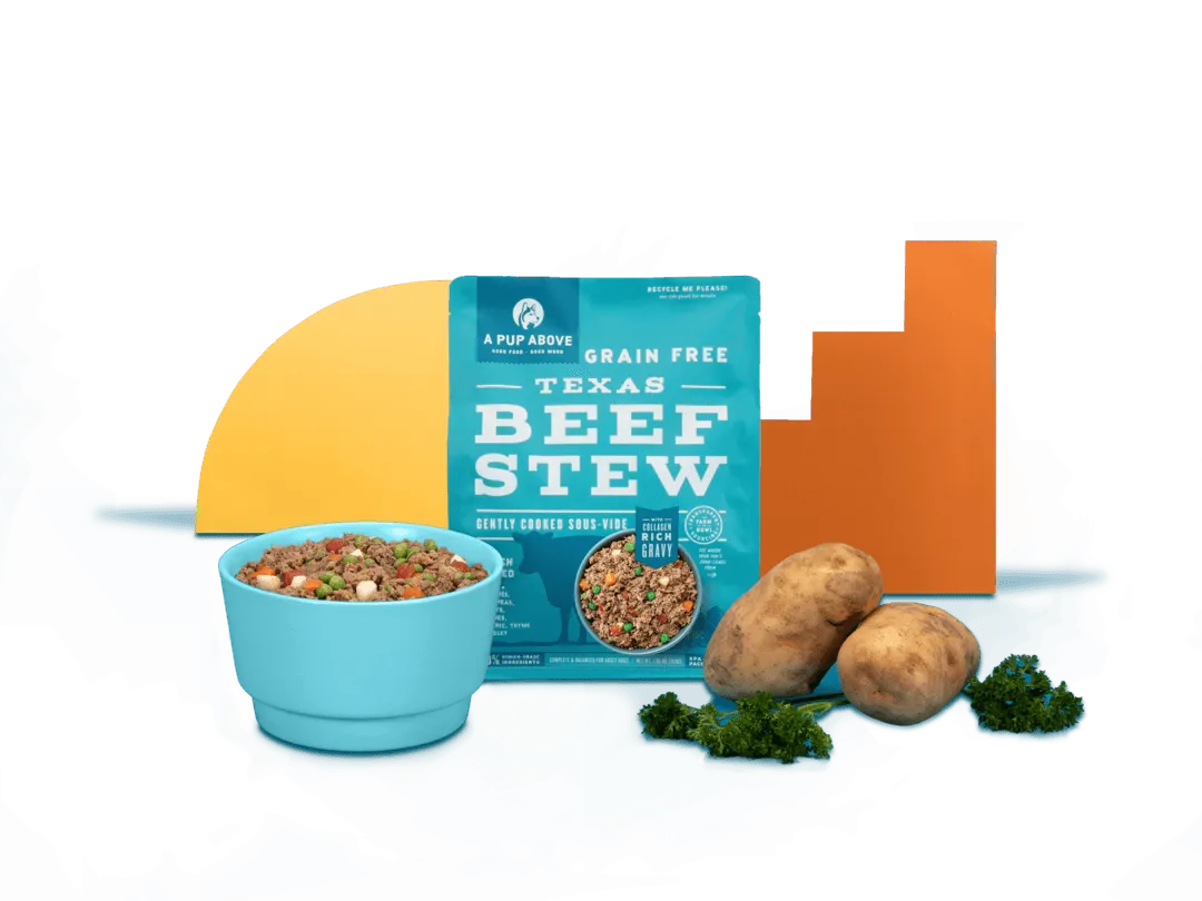 A Pup Above | Texas Beef Stew Sous Vide Dog Food