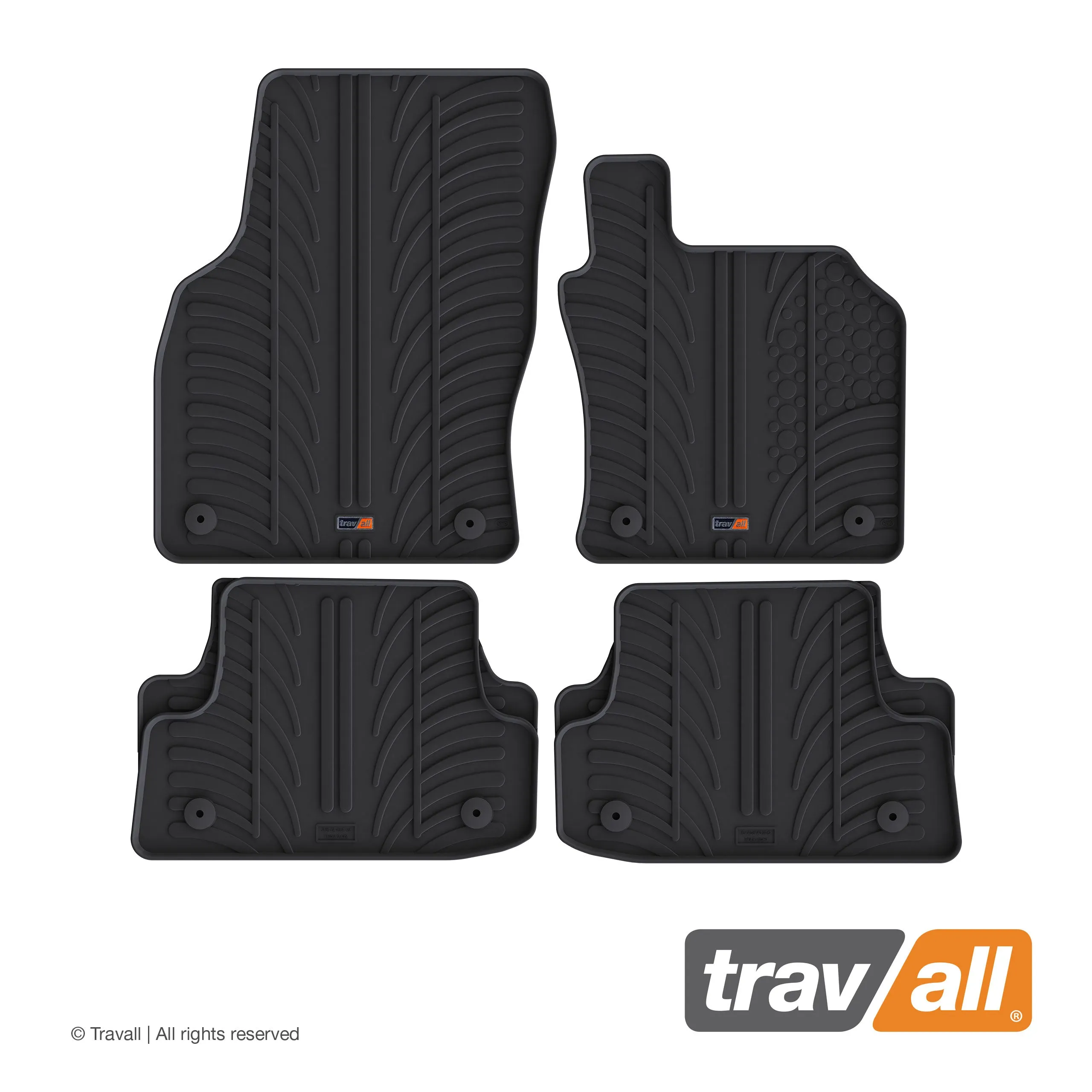 AUDI A3 S3 RS3 SALOON SPORTBACK 3 DOOR 2012 to 2020 Rubber Car Mat Set (4 Mats)