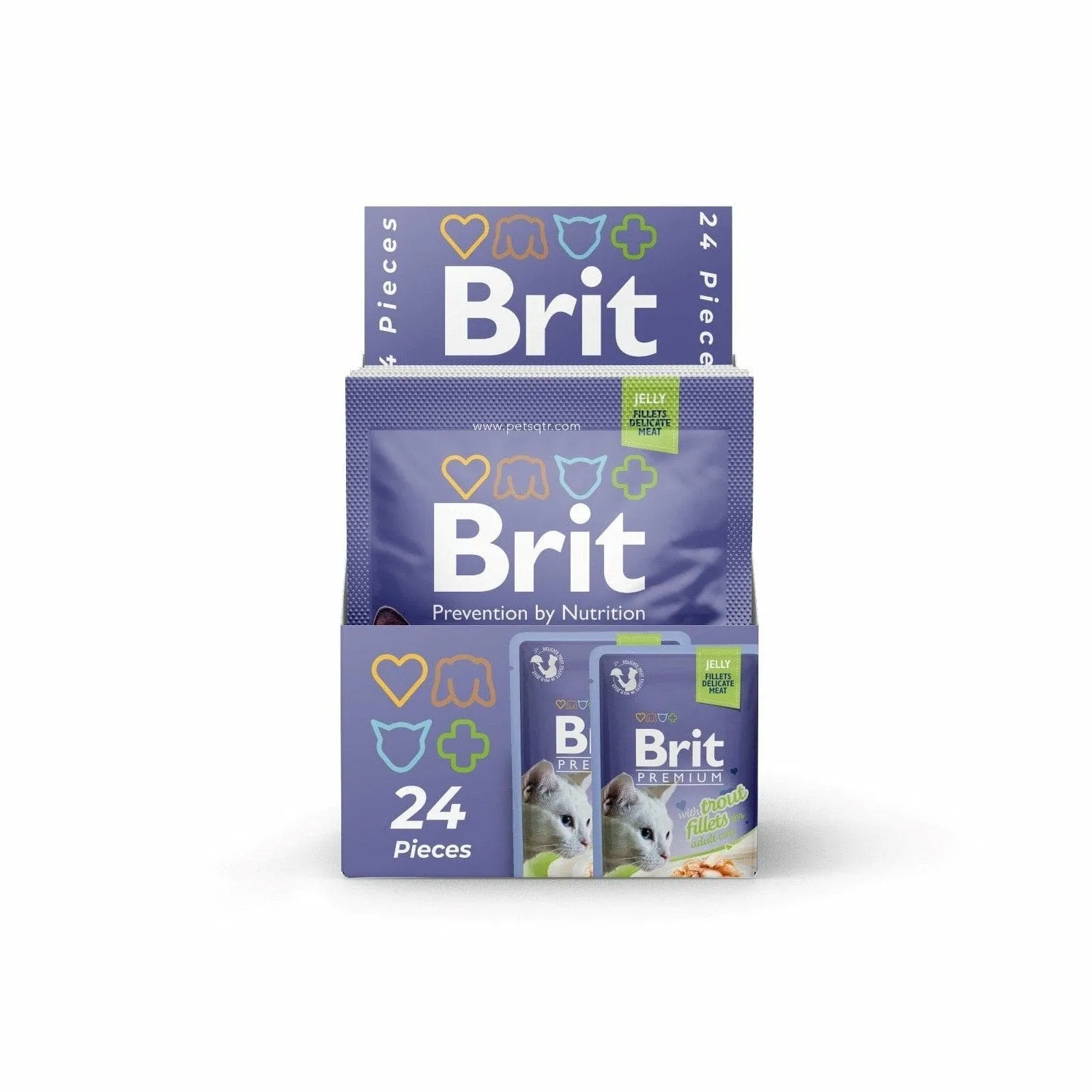 Brit Premium Jelly with Trout 24X85g pouchs