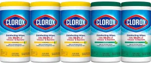 Clorox Disinfecting Wipes Variety Pack - 5X Cleaning Power, Kills 99.9% of Bacteria - 5 Pack, 425 Count Total