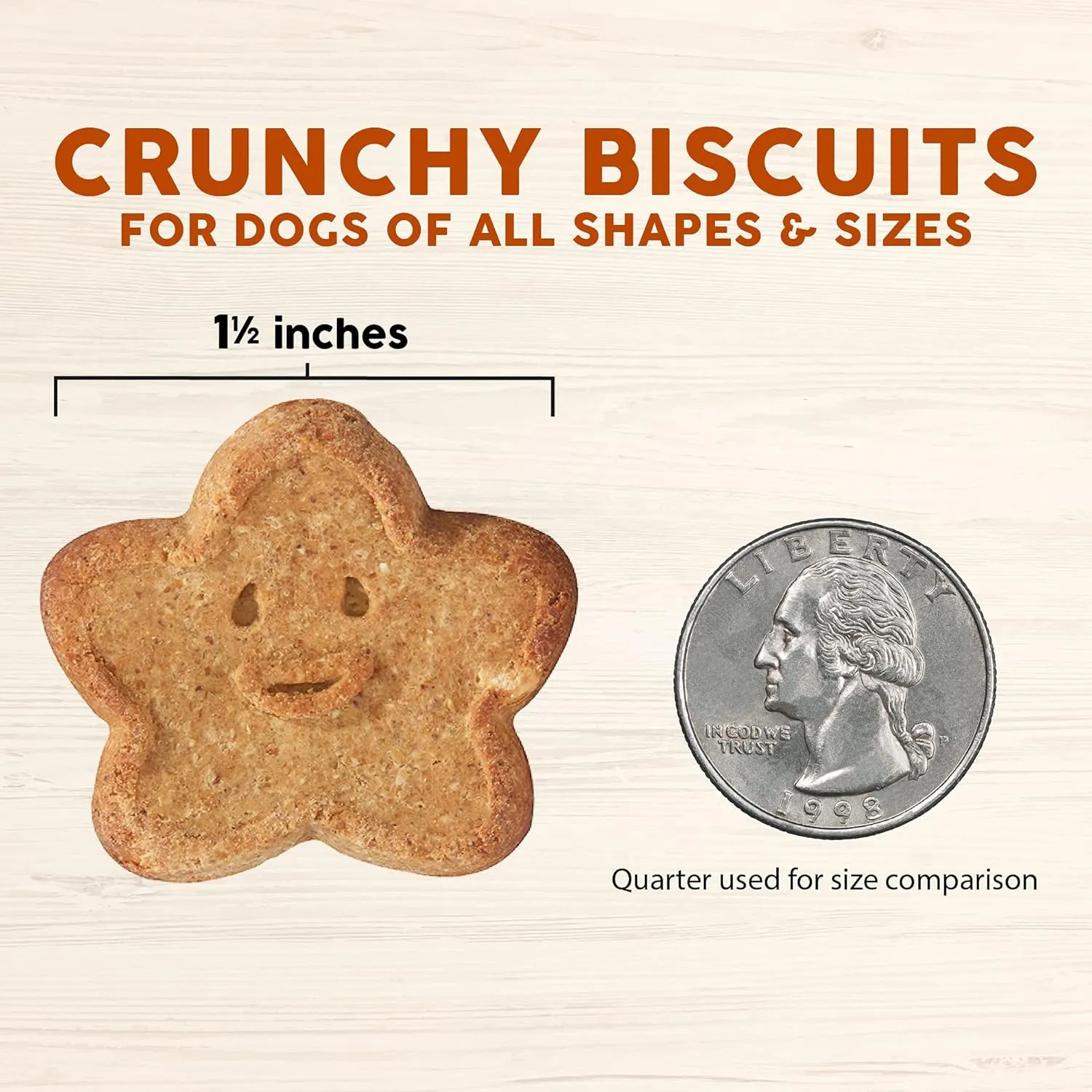 Cloud Star Wag More Bark Less Crunchy Grain Free Dog Treats, Peanut Butter & Apples, 14 oz. Box