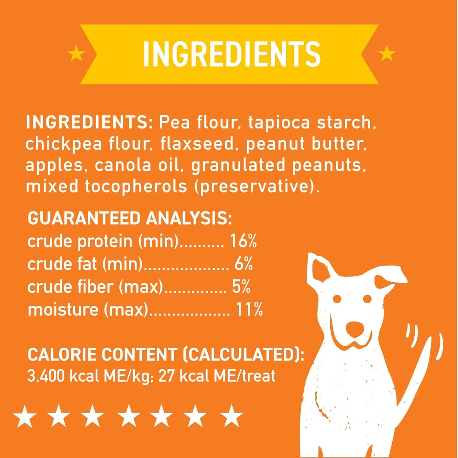 Cloud Star Wag More Bark Less Crunchy Grain Free Dog Treats, Peanut Butter & Apples, 14 oz. Box