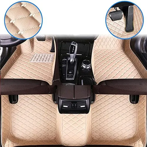 Customized Car Mats are Suitable for Volkswagen ID.4 CROZZ / 2021 Year Waterproof Lining Full Set of Environmentally Friendly Flooring (Red,ID.4 CROZZ / 2021 Year)
