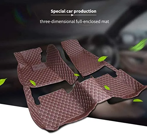 Customized Car Mats are Suitable for Volkswagen ID.4 CROZZ / 2021 Year Waterproof Lining Full Set of Environmentally Friendly Flooring (Red,ID.4 CROZZ / 2021 Year)