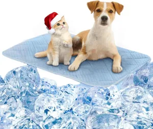 Dog Cooling Mat, 28"x20" Washable Cooling Mat for Dog, Foldable Kennel Dogs Bed, Cool Pad (Cool &Warm Surface) for All Seasons Use, Cool Pads for Puppy and Cats Use in Crate, Kennel, Bed, Sofa