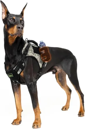 Dog Tactical Harness with Reflective Design, Breathable and Adjustable Tactical Dog Vest, No Choke Harness, Military Grade Gear for Training, Hunting, Outdoor Adventures, Camouflage L