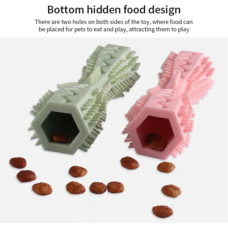 Durable Chew Toy & Toothbrush for Small Dogs