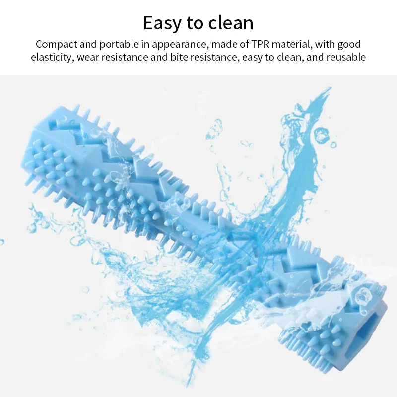 Durable Chew Toy & Toothbrush for Small Dogs