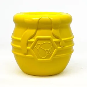 Honey Pot Durable Rubber Treat Dispenser & Enrichment