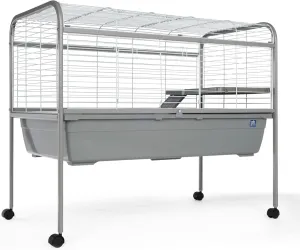 Jumbo Small Animal Home with Stand Gray
