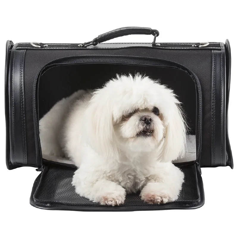 Kelle Travel Pet Carrier: Black