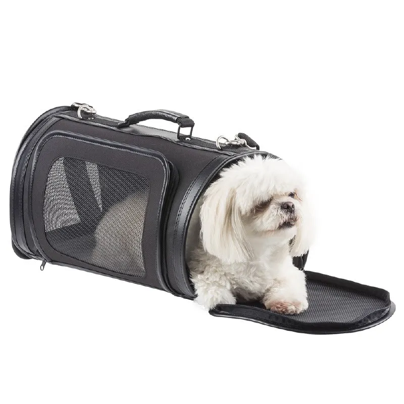 Kelle Travel Pet Carrier: Black