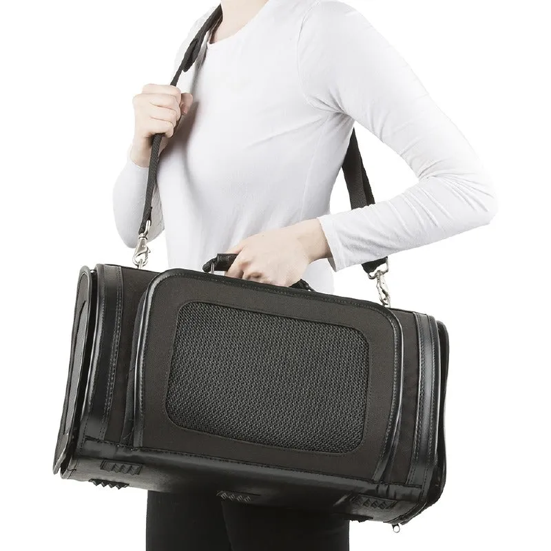 Kelle Travel Pet Carrier: Black