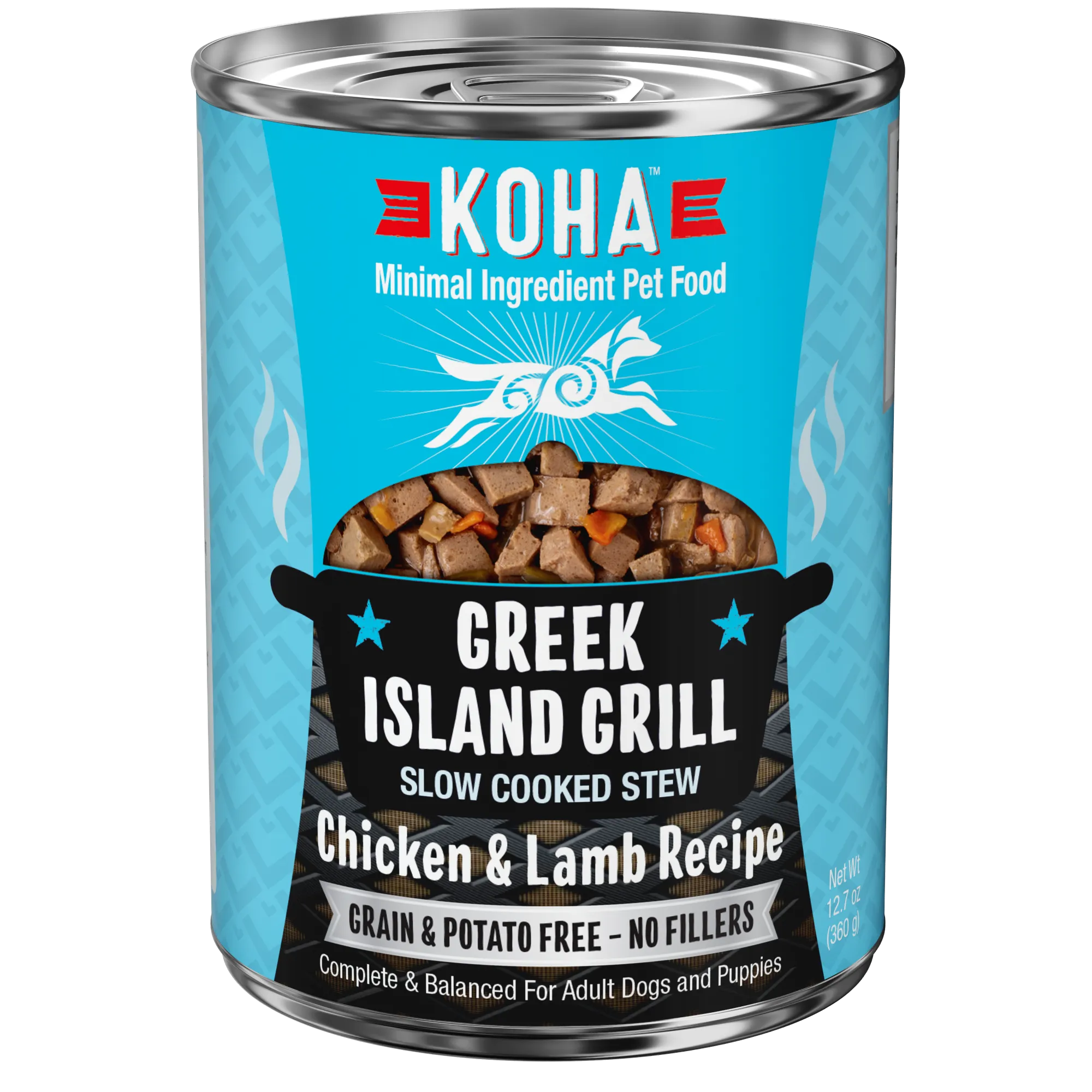 KOHA Grain & Potato Free Greek Island Grill Slow Cooked Stew with Chicken & Lamb Canned Dog Food