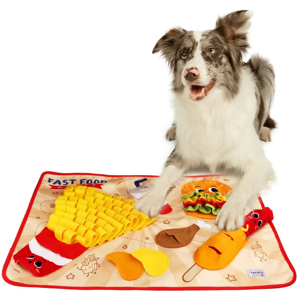 KOHE-VERSARY 8% OFF: GiGwi Fast Food Party Snuffle Mat Interactive Dog Toy