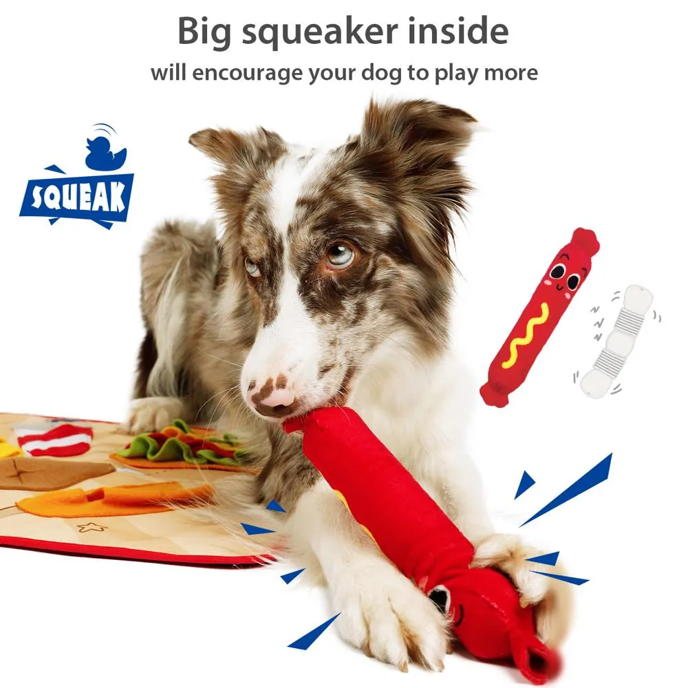 KOHE-VERSARY 8% OFF: GiGwi Fast Food Party Snuffle Mat Interactive Dog Toy