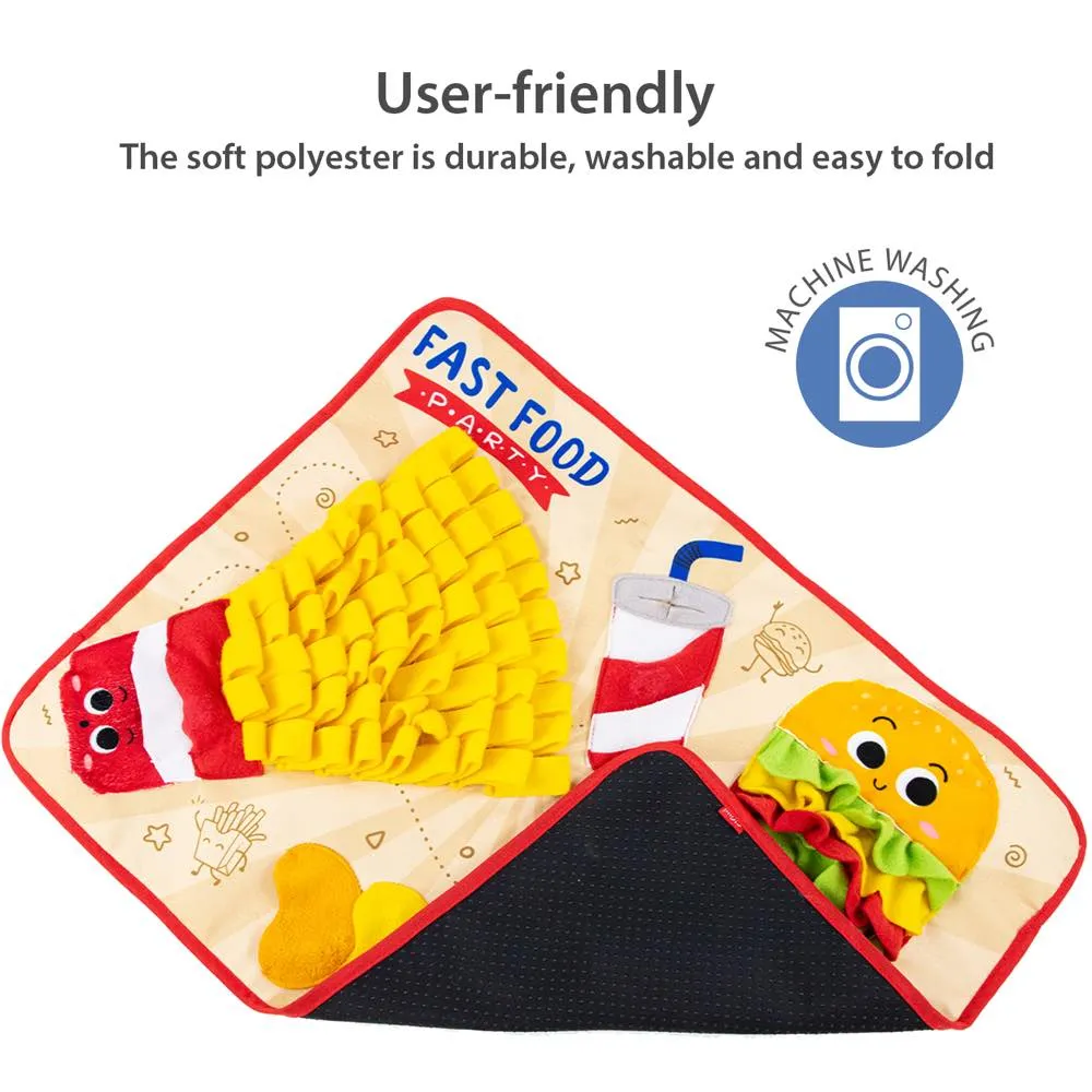 KOHE-VERSARY 8% OFF: GiGwi Fast Food Party Snuffle Mat Interactive Dog Toy