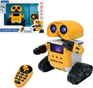 LEXiBOOK, Powerman Rover, Your Adorable Remote-Controlled Robot Companion, Remote and Gesture Control, Plays Music and Dances, Repeats After You, Light and Sound Effects, STEM programmable, ROB14