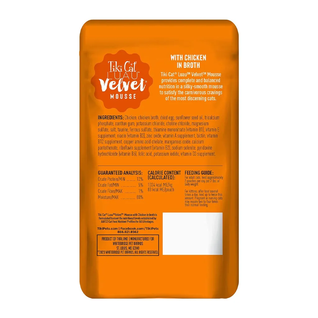 Luau Velvet Mousse Chicken Grain-Free Cat Food Pouch 2.82oz