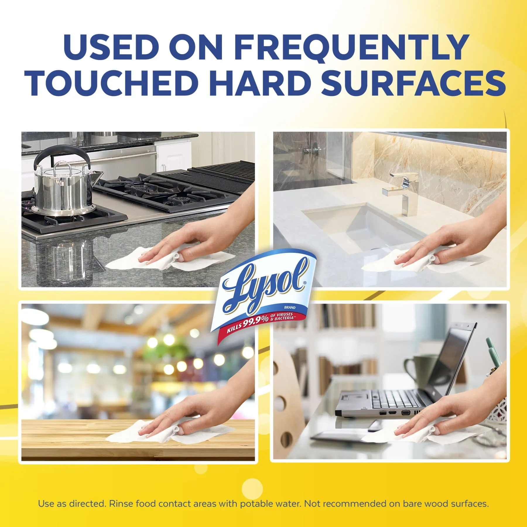 Lysol Disinfectant Wipes, Multi-Surface Antibacterial Cleaning Wipes, For Disinfecting and Cleaning, Lemon and Lime Blossom, 105 Count (Pack of 3)