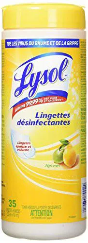 Lysol Disinfecting Surface Wipes, Citrus, 35 Wipes, Disinfectant, Cleaning, Sanitizing