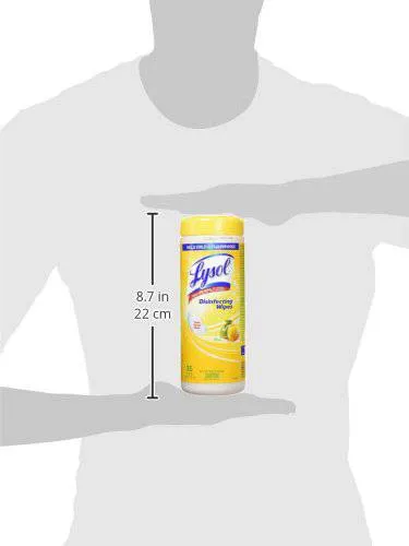 Lysol Disinfecting Surface Wipes, Citrus, 35 Wipes, Disinfectant, Cleaning, Sanitizing