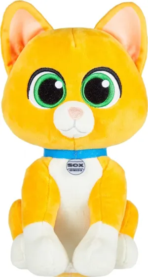 Mattel Disney and Pixar Plush Talking Toy, Lightyear Mission Pal Sox Soft Cat Inspired by the Movie, Sound Feature in English