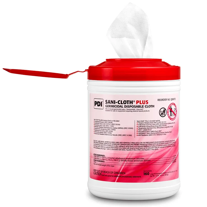 PDI Plus Germicidal Disposable Cloth, Large 6" x 6¾"