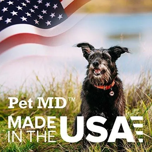 Pet MD - Dog Ear Cleaner Wipes - Otic Cleanser for Dogs to Stop Itching, Yeast and Mites with Aloe and Eucalyptus - 100 Count