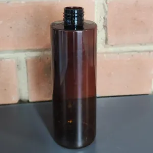 Pet Plastic Bottle Amber  125 ml  Flat Shoulder  24/410
