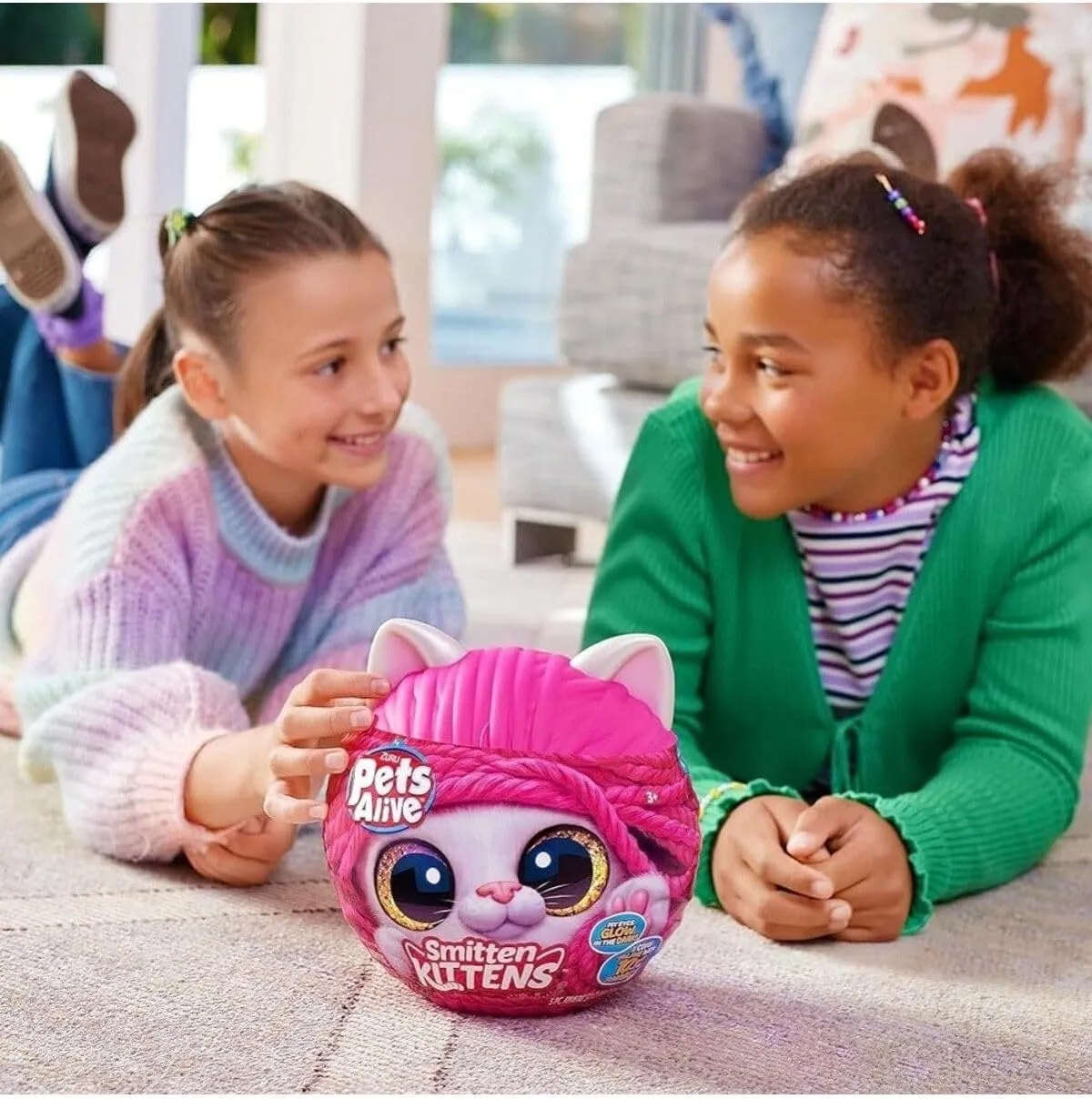 Pets Alive Smitten Kittens Surprise (Tabby Cat Ginger) by ZURU Nurture Play Soft Toy Unboxing Adopt Interactive 10 Sounds