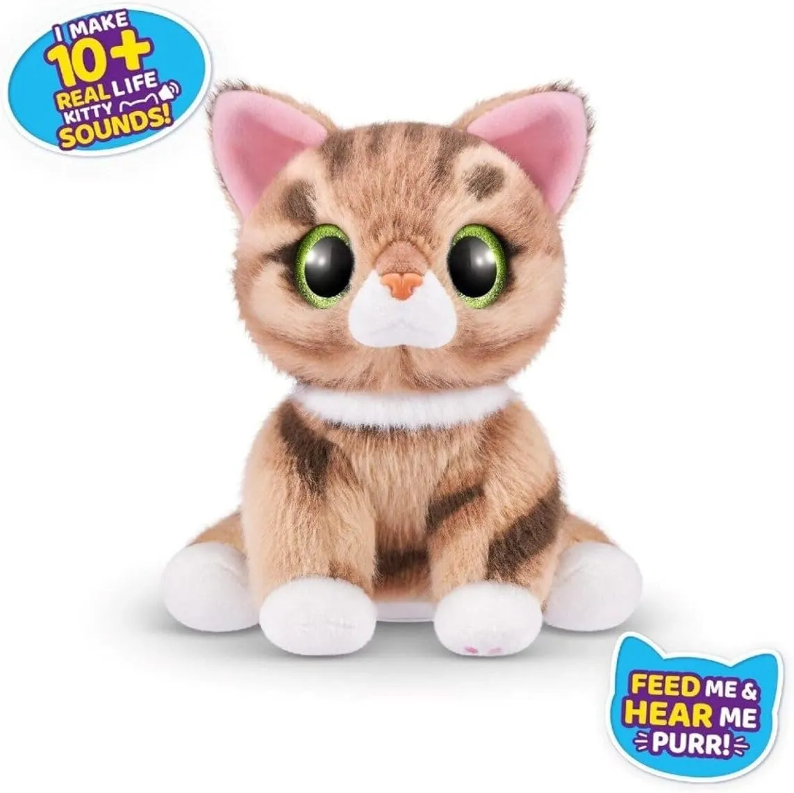 Pets Alive Smitten Kittens Surprise (Tabby Cat Ginger) by ZURU Nurture Play Soft Toy Unboxing Adopt Interactive 10 Sounds