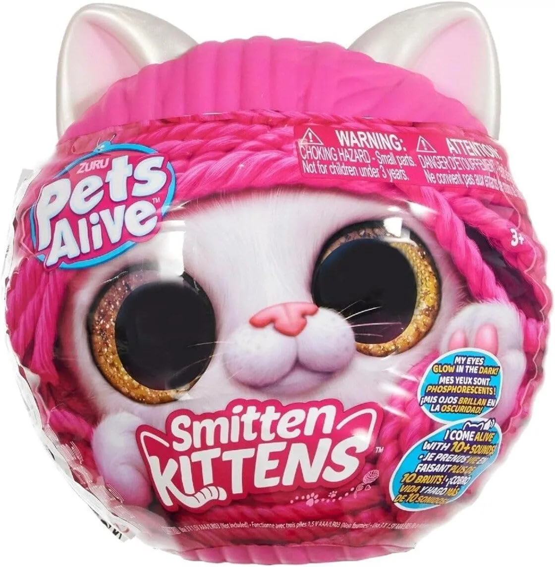 Pets Alive Smitten Kittens Surprise (Tabby Cat Ginger) by ZURU Nurture Play Soft Toy Unboxing Adopt Interactive 10 Sounds