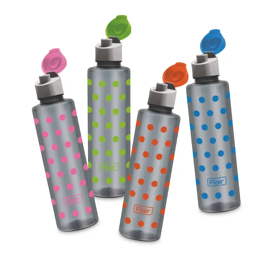 Polka Pet & PP Bottles Set of 4