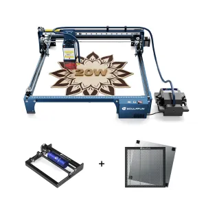 SCULPFUN S30 Pro Max 20W Laser Engraver   Rotary Roller   40*40cm Honeycomb Panel
