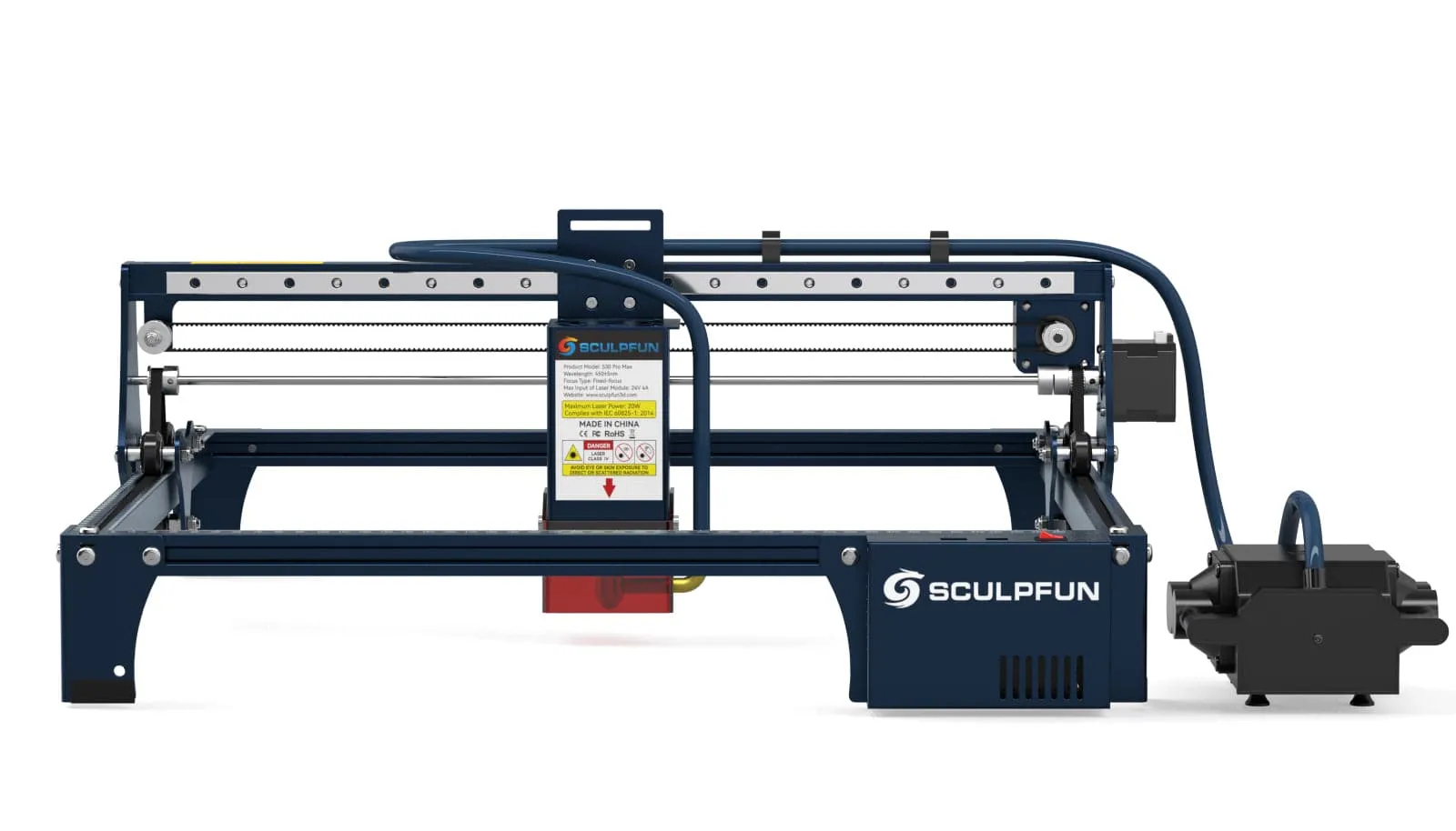SCULPFUN S30 Pro Max 20W Laser Engraver   Rotary Roller   40*40cm Honeycomb Panel