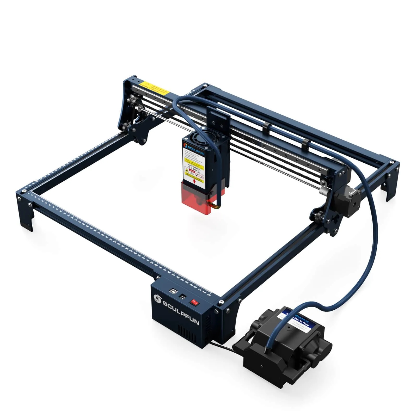 SCULPFUN S30 Pro Max 20W Laser Engraver   Rotary Roller   40*40cm Honeycomb Panel