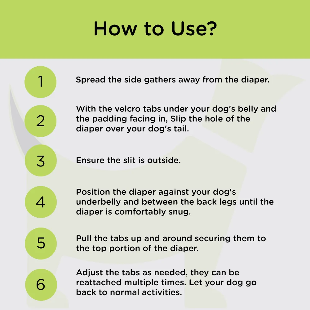 Simple Solution Disposable Diaper for Female Dogs (46x57cm)
