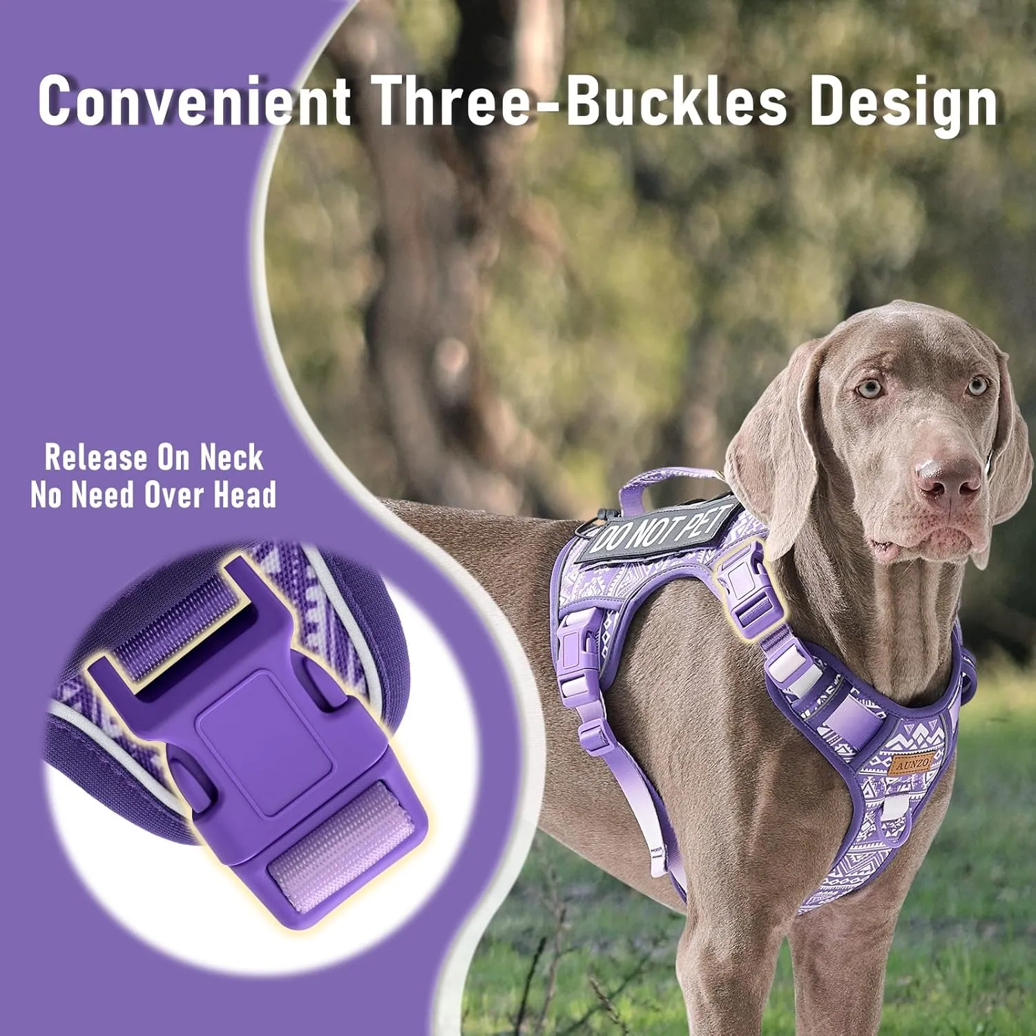 Tactical Dog Harness X-Large No Pull Easy Walker, Escape Proof Harness Vest with Handle, Reflective Vest with 2 Leash Clips and 3 Buckles, Newfoundland Alaska German Shepherd Mastiffs, XL