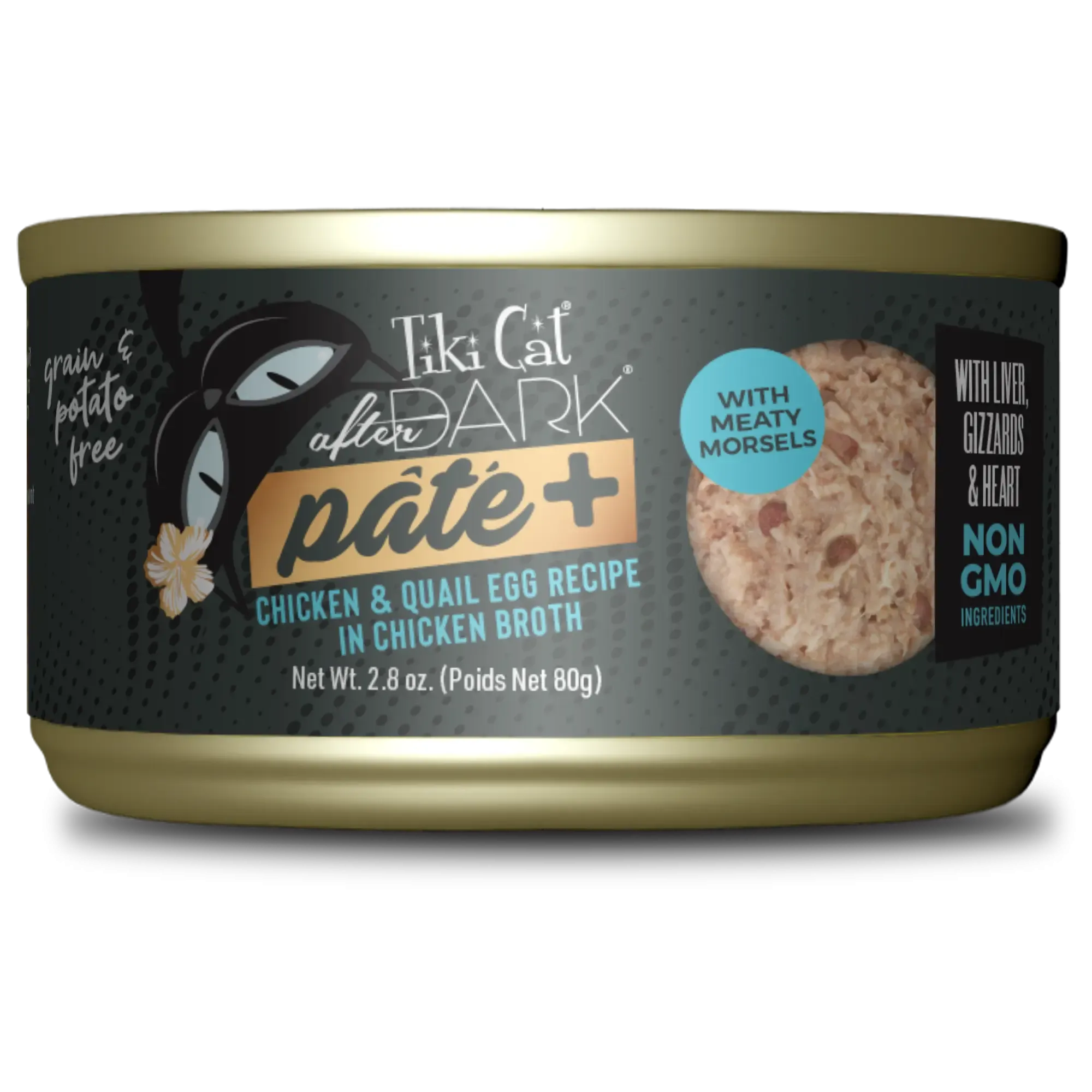 Tiki Cat After Dark Paté  Wet Cat Food, 2.8oz