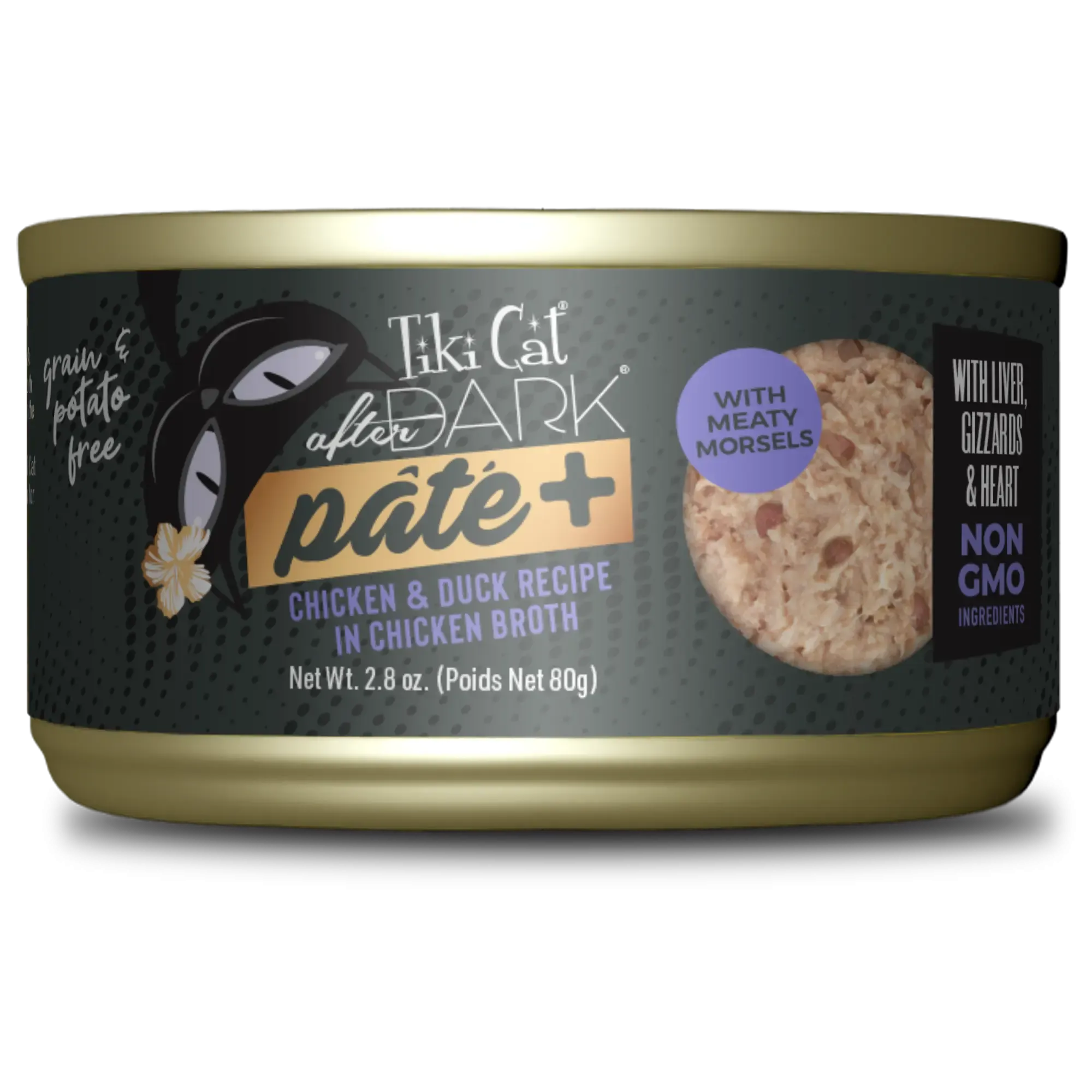 Tiki Cat After Dark Paté  Wet Cat Food, 2.8oz