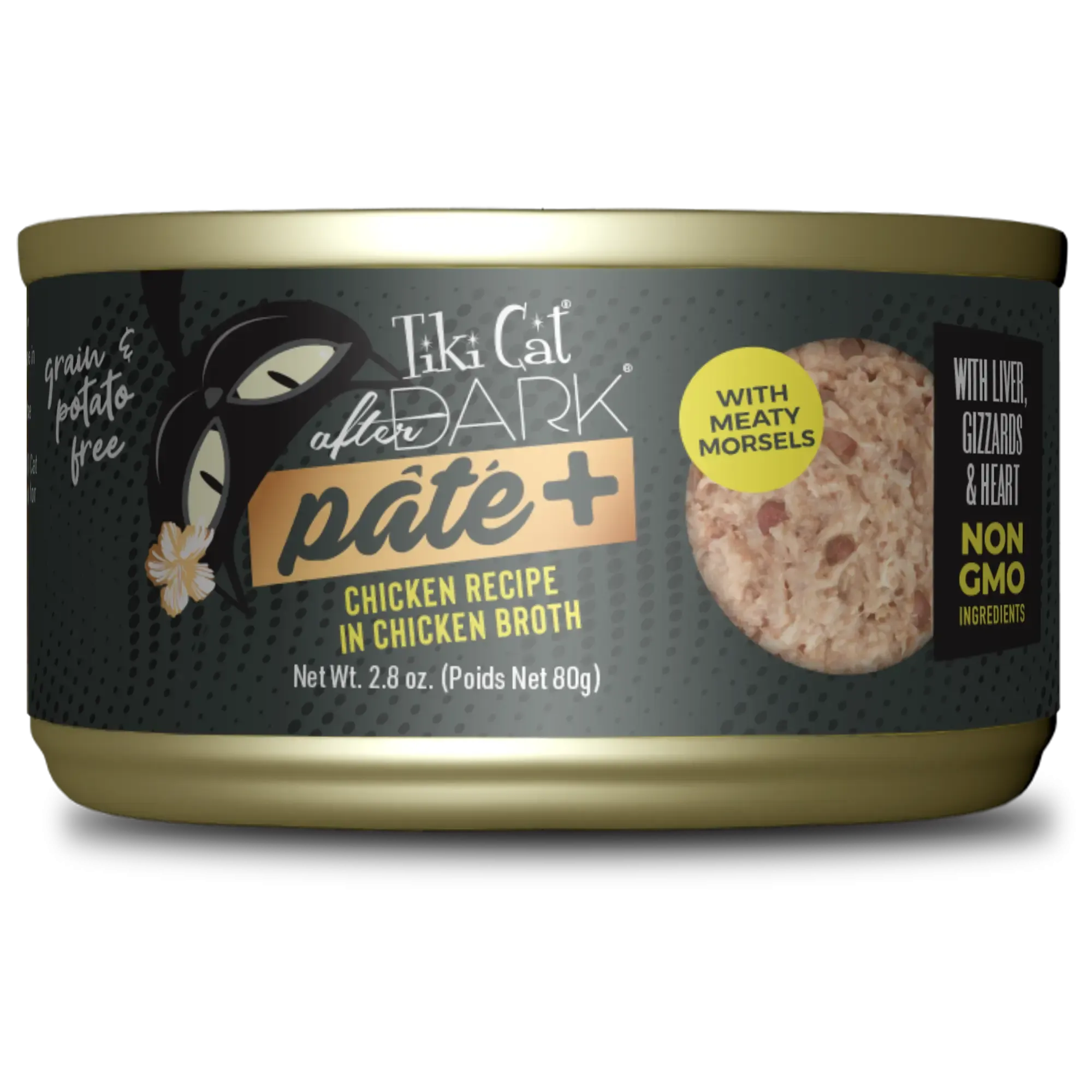 Tiki Cat After Dark Paté  Wet Cat Food, 2.8oz