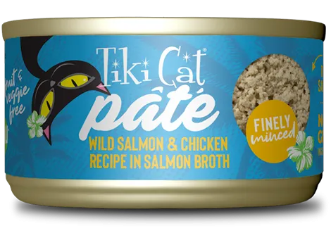 Tiki Cat Luau Salmon Chicken Pate 2.8oz