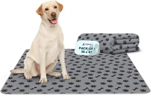 Washable Pee Pads for Dogs, 1 Pack Large 36"x41" Super Absorbent Dog Training Pads,100% Waterproof Non-Slip Dog Pads for Whelping, Reusable Puppy Pads to Protect Your Floor