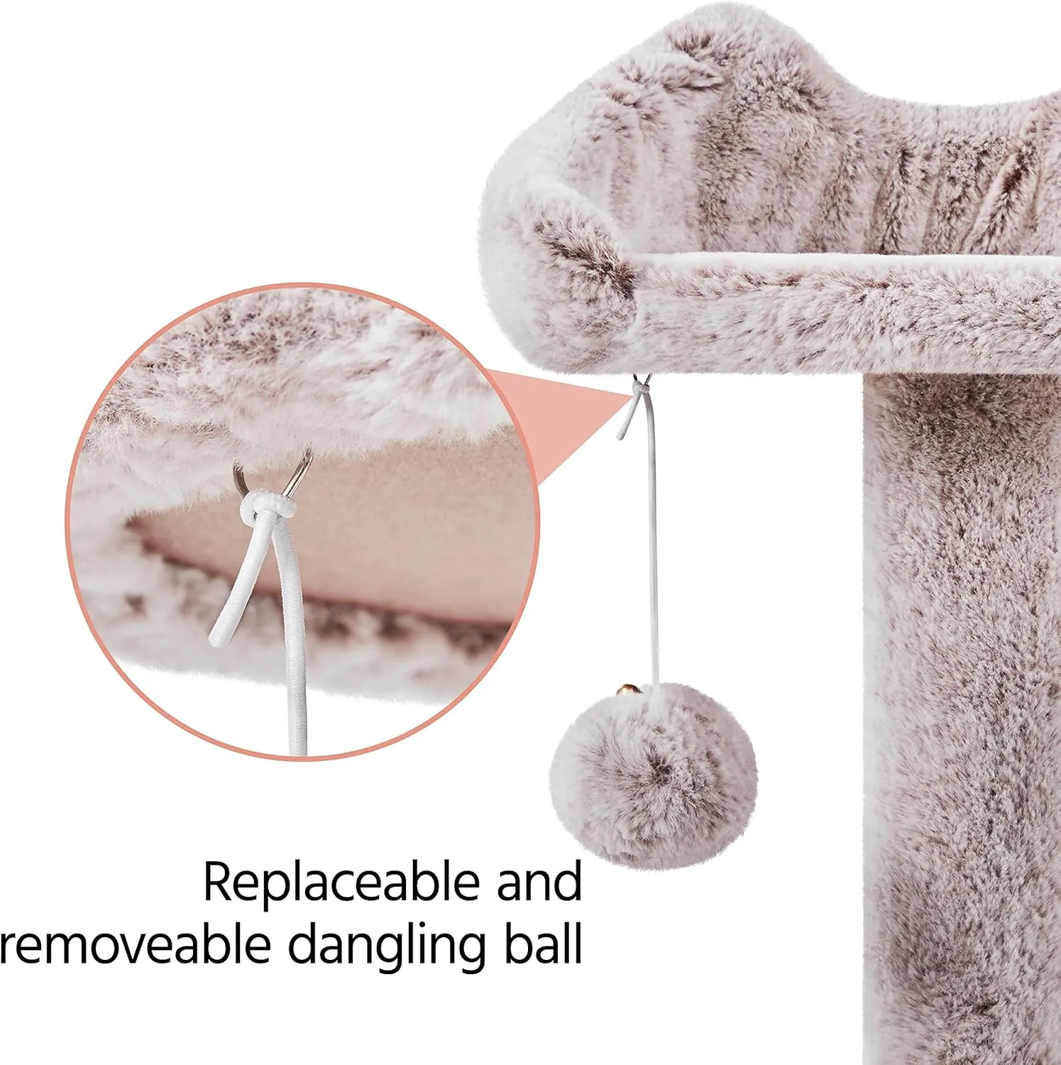 Yaheetech 54in Cat Tree, Cat Tower with Double Cat Condo, Sisal Scratching Posts, and Dangling Balls, Cat Furniture Kitten Play House